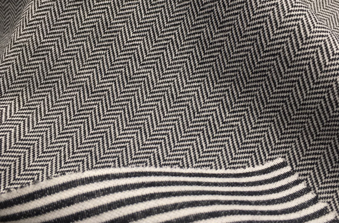 Bottomweight fabric: structured houndstooth and ponte