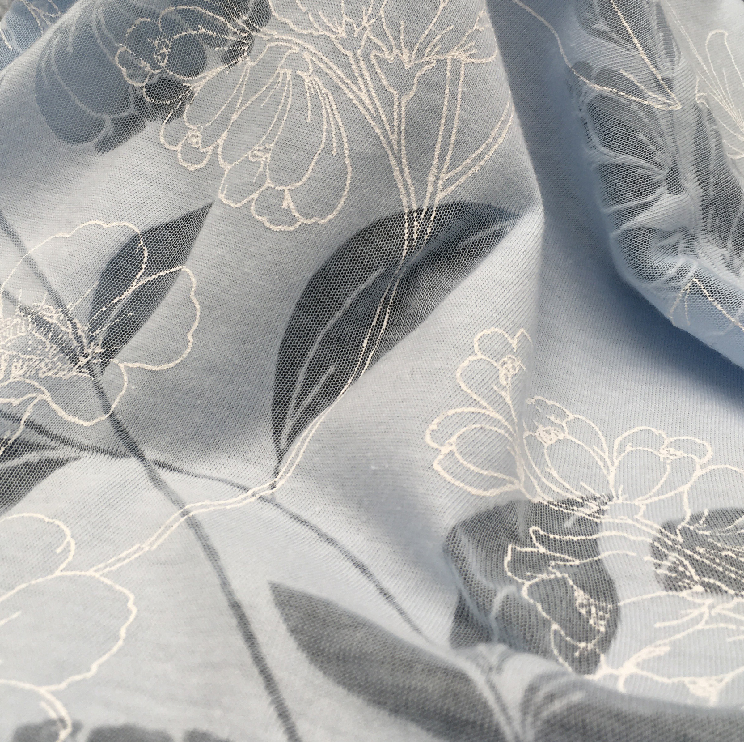 Fancy fabric: chintz and embossing