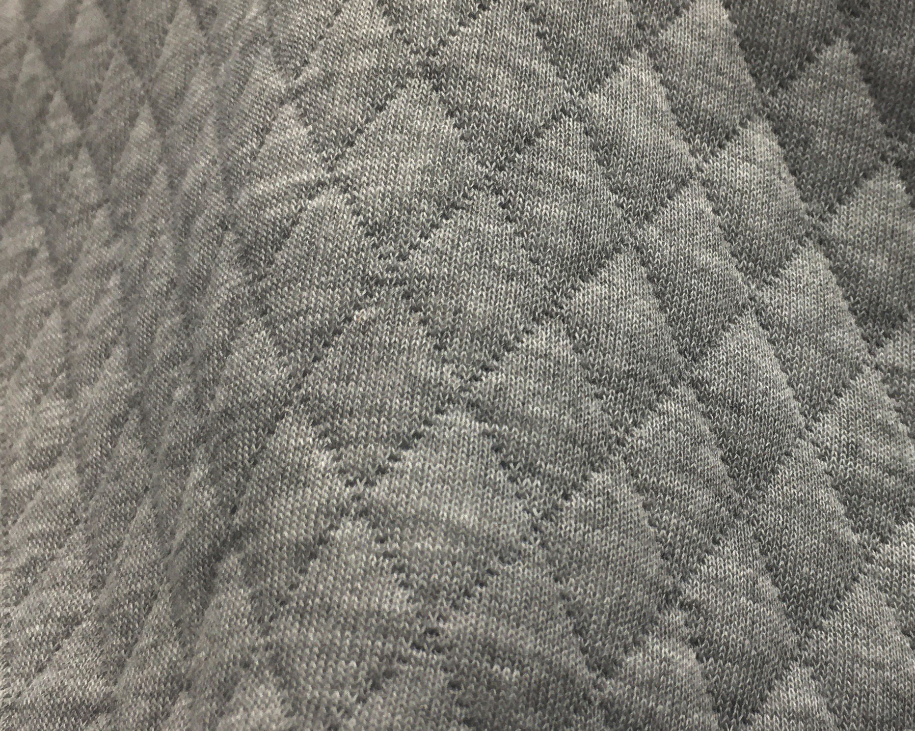Jacket fabric: double knit tweed and quilted