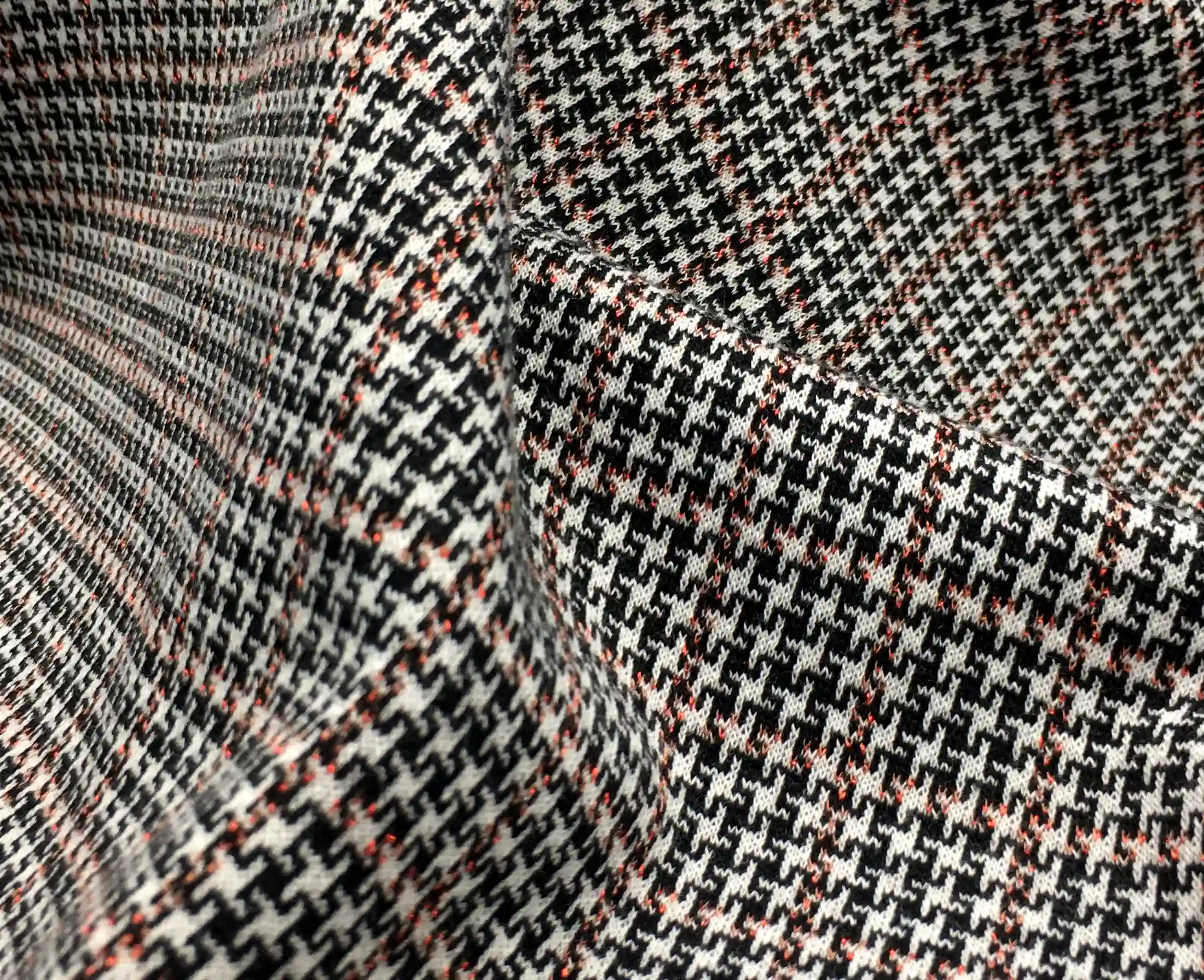 TEXWAY bottom-weight knit fabric: textured ponte, houndstooth, plaid and herringbone, Item No. TW582283A, Design No. T/D-JQ