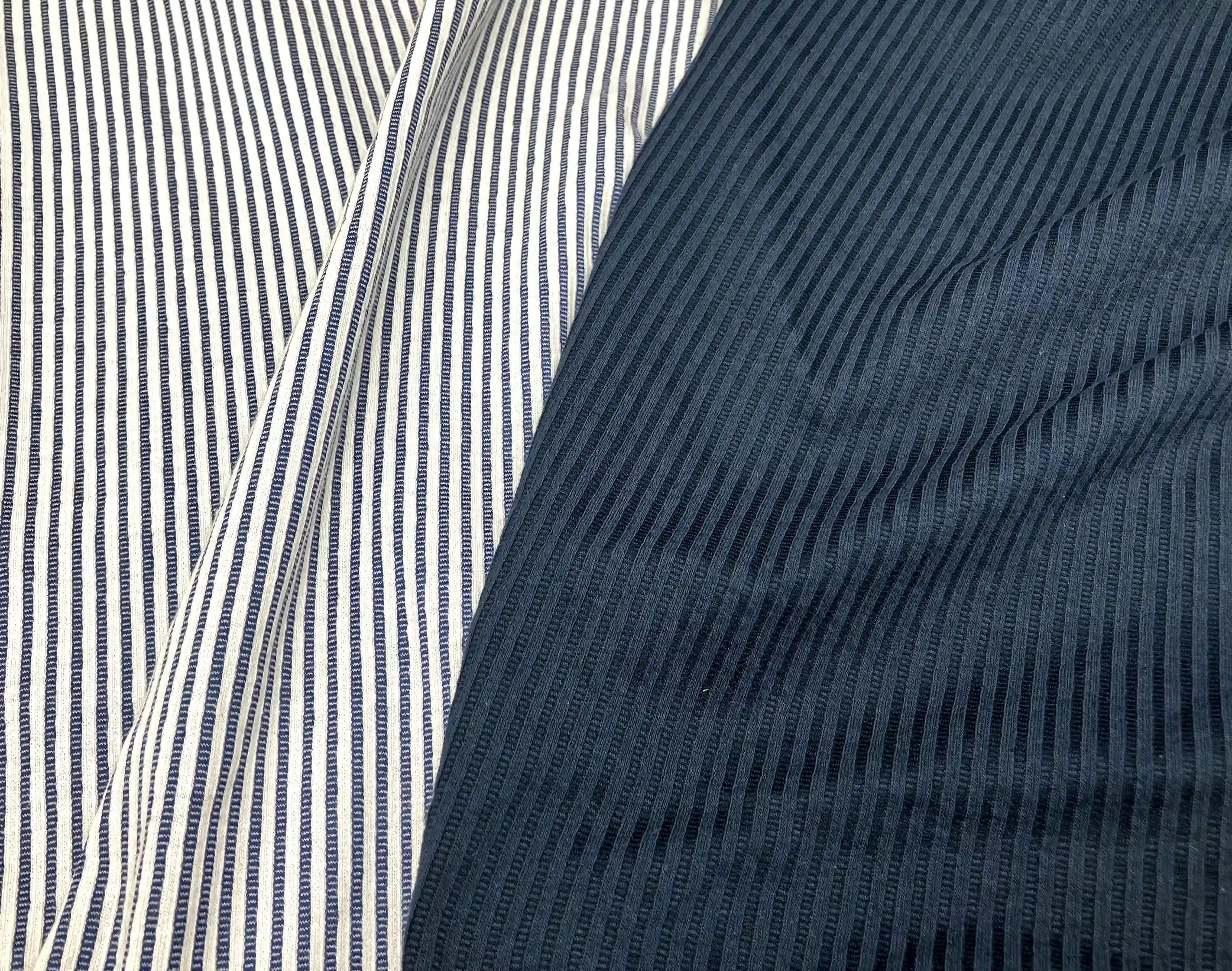 TEXWAY cotton-rich casual wear fabric: waffle, dobby jacquard, stripes and knit seersucker, Item No. TW582123, Design No. Y/D-STR