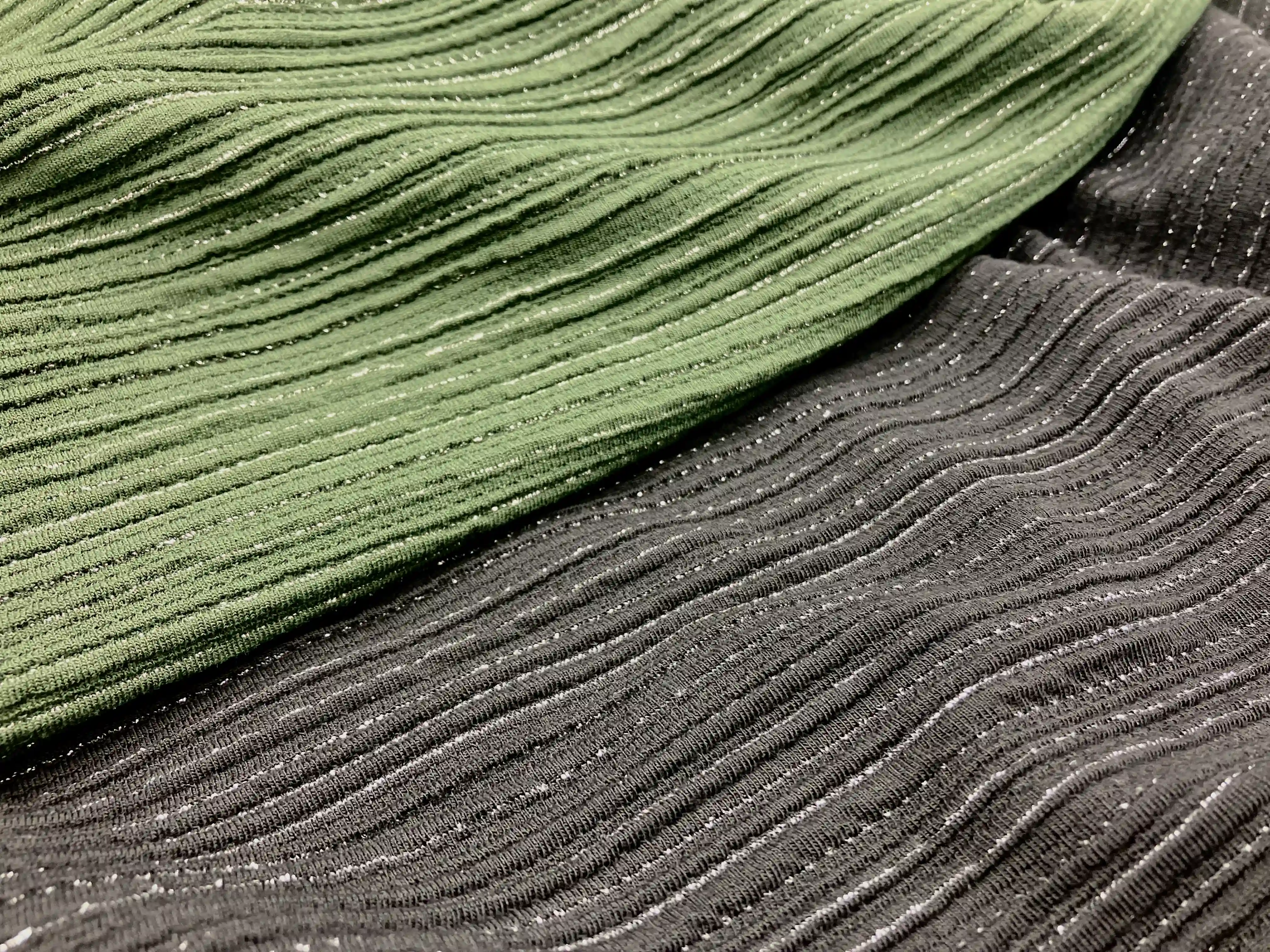TEXWAY fancy fabric with raschel lace, foil coating, print, embossing and burnout effects, Item No. TW582201-S, Design No. Y/D-JQ